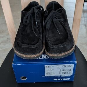 Birkenstock "Pasadena" Unisex Black Suede Loafers Ladies 11/Men's 9